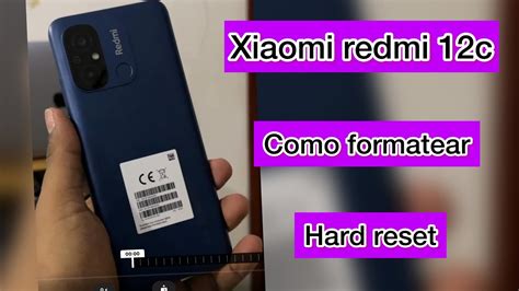 Xiaomi Redmi C Como Formatear De Fabrica Hard Reset Como