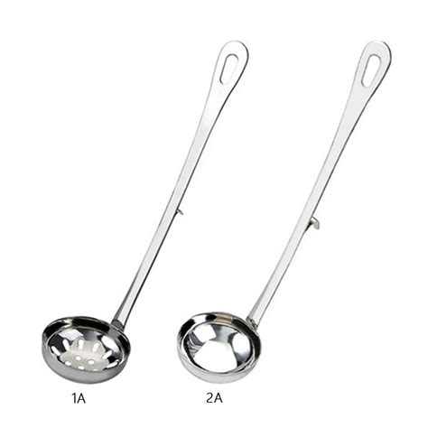 Creative With Hook Stainless Steel Long Handle Hot Pot Spoon Home Kitchen Wall Mounted Porridge