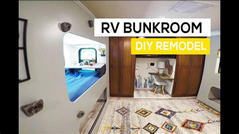 Rv Bunk Room Remodel Diy Build Youtube