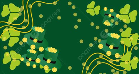 Lover Hat Gold Coin Green Dwarf St Patrick S Day Background Design