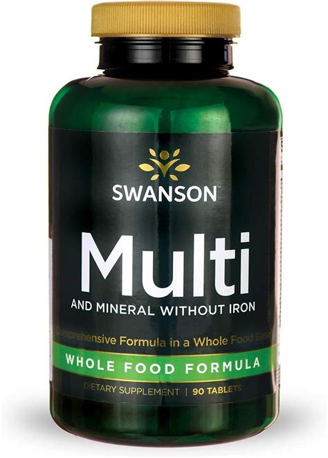 Comprar Swanson Multi And Mineral Without Iron Multimineral Multivitamin Health Supplement Iron