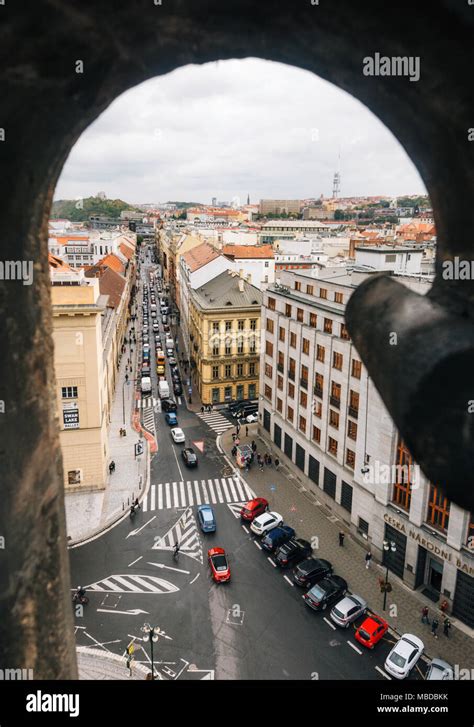 Prague Czech Republic October 10 2017 Aerial View Of Old Town In