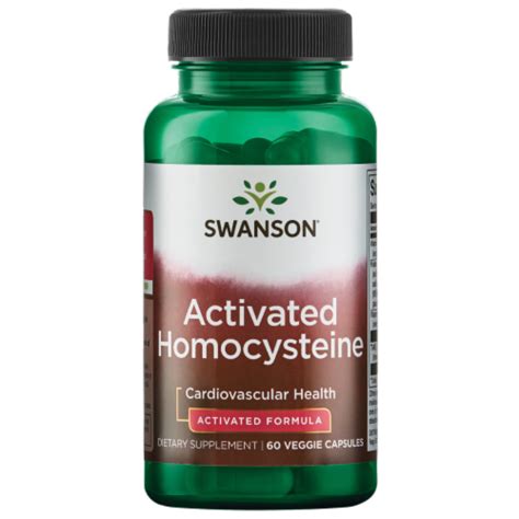 Swanson Activated Homocysteine 60 Veggie Capsules, 60 VEGAN CAPS ...