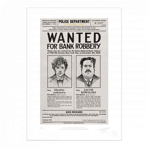 Macusa Newt Scamander Wanted Notice Minalima