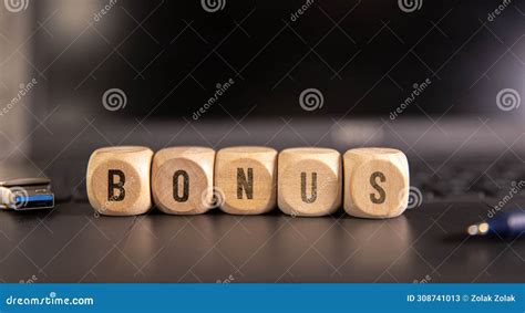 Bonus Word Made With Building Blocks Stock Image Image Of Extra