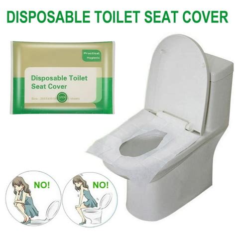 Toilet Seat Covers Disposable 50pcs Flushable Travel Disposable Toilet Seat Covers For Adults