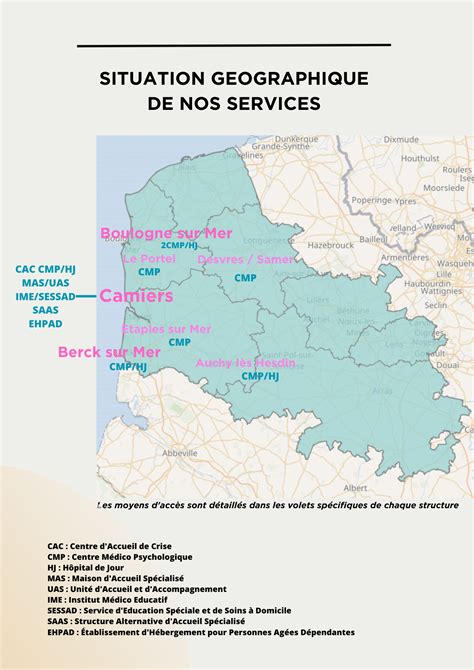 Plan d accès de l IDAC EPSM CAMIERS Institut Departemental Albert