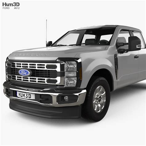 Ford F 250 Super Duty Crew Cab Long Lit Xlt 2023 Modèle 3d