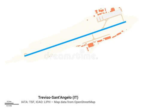 Map Of Airport Treviso Sant Angelo Italy Iata Code Tsf Stock Photo