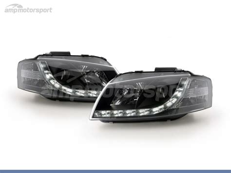 Faros Delanteros Luz Diurna Led Real Drl Para Audi A P Pa