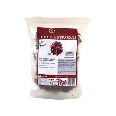 Red Bissap Leaves 100g 100 Natural By Katiopa Shop Spices Plants