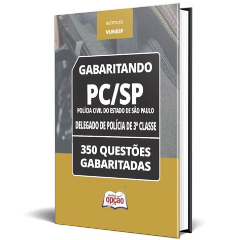 Kit Apostila PC SP Delegado de Polícia Caderno de Testes Solução