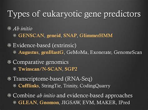 Introduction To Ab Initio And Evidence Based Gene Finding Ppt Download