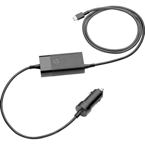 HP 65W USB Type C Auto Adapter With USB Type A Port 5TQ76AA B H