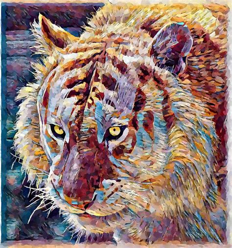 Abstract Tiger Paintings