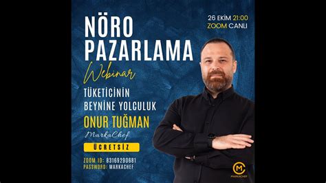 ONUR TUĞMAN İLE NÖROPAZARLAMA SEMİNERİ YouTube