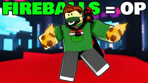 Fireballs Are Op In Roblox Bedwars Youtube