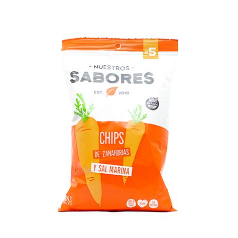 Nuestros Sabores Chips De Zanahorias Y Sal Marina Precio Rappi