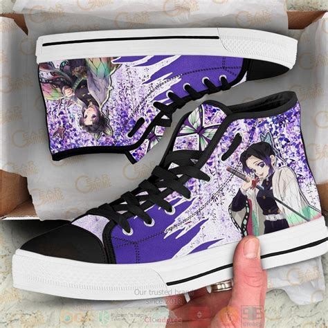 Hot Demon Slayer Shinobu Kocho Anime Wisteria Style Canvas High Top Sneaker Boxbox Branding