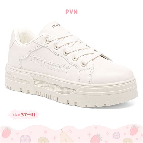 Jual Pvn Luna Sepatu Sneakers Wanita Sport Shoes Cream Shopee