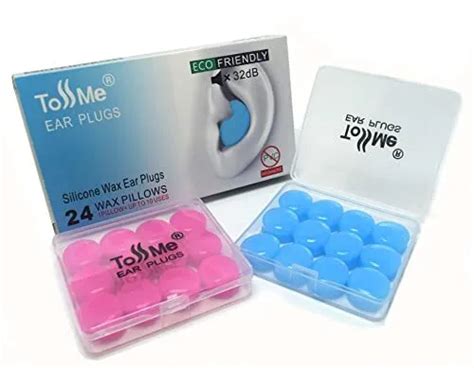 TOSSME LOT DE 12 paires de bouchons d oreille réutilisables en silicone