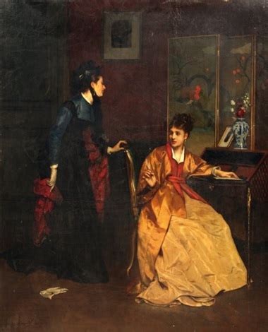 Deux élégantes dans un intérieur by Jules Adolphe Goupil on artnet