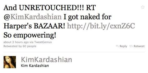 Kim Kardashian Nude Unretouched Naked In Harper S Bazaar Photo