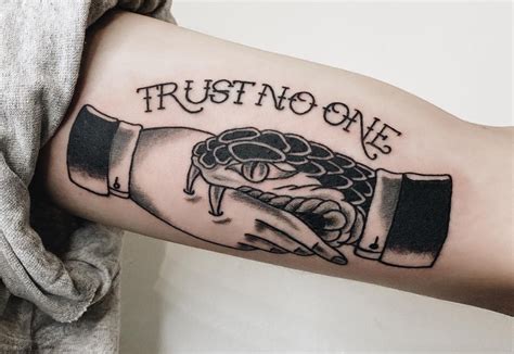 Trust No One Tattoos at Tattoo