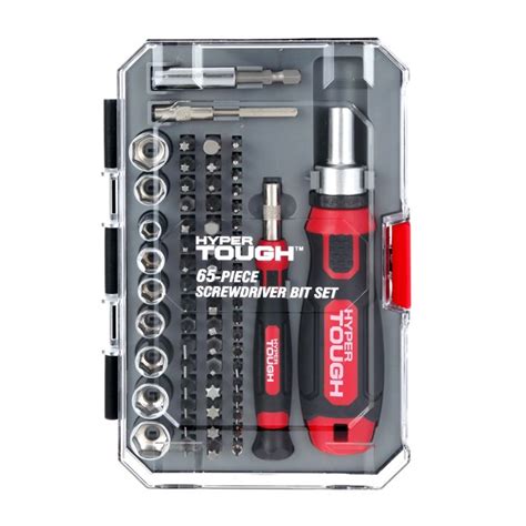 Hyper Tough 65pc Ratcheting Screwdriver Set