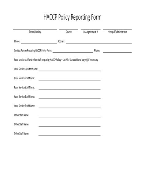 Fillable Online Dhs Arkansas Haccp Plan Template Forms Checklist And Reportsafetyculture Fax