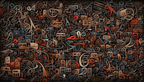 Premium Ai Image A Foreign Script A Strange Syllabic Writing System