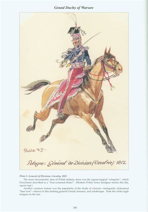 Grand Duchy Of Warsaw Plate General Of Division Cavalry