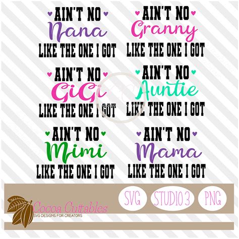 No One Like The One I Got Svg Png Cut File Bundle For Cricut Silhouette