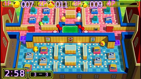 Namco Museum Vol 2 Pac Man Arrangement Plus Vs Mode 3 Player 60fps Youtube