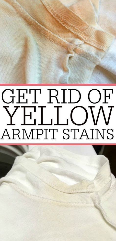 Dealing with yellow armpit stains? Check out this easy to remove armpit stains. Never deal with ...