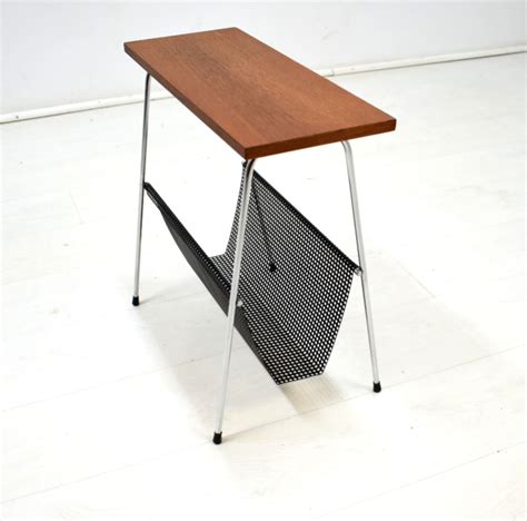 Zeitungsständer Teak Vintage Mid Century Beistelltisch 60er Stilelite