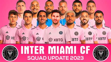 Inter Miami Cf Squad 2023 With Lionel Messi Major League Soccer 2023