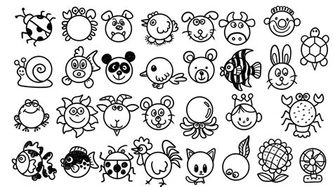 Animal Drawing With Circle Shape Part 2 Step By Step Drawing Tutorial