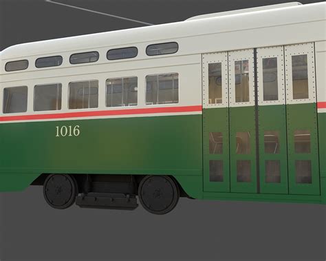 Pcc Trolley Car Municipal Retro Railway 3d Model Cgtrader