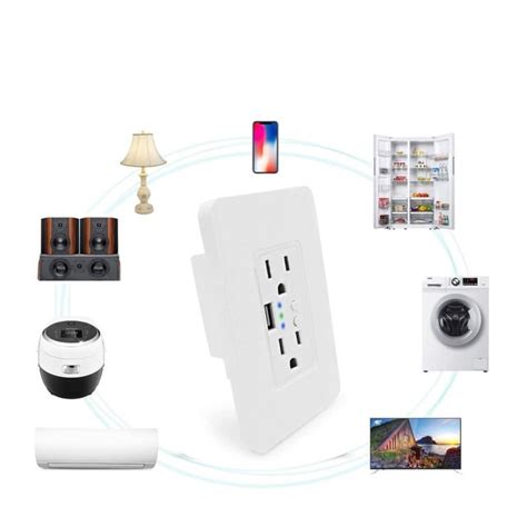 Enchufe De Pared Inteligente Usb Wifi Smart Socket Sears