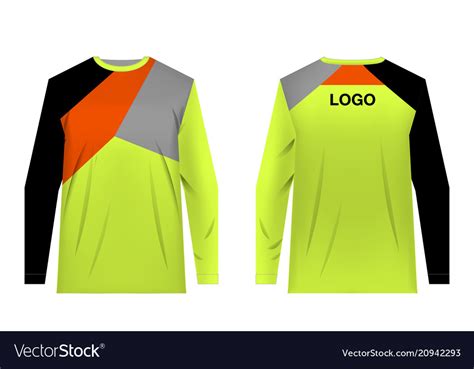 Mtb jersey templates Royalty Free Vector Image