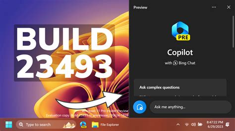 New Windows 11 Build 23493 New Copilot AI New Settings Homepage