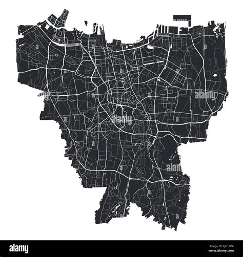 Jakarta Vector Map Detailed Vector Map Of Jakarta City Administrative