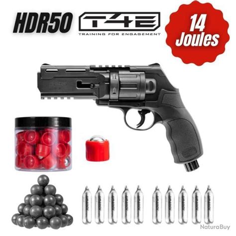 Pack Revolver Umarex T E Hdr Co Billes Caoutchouc Joules Armes