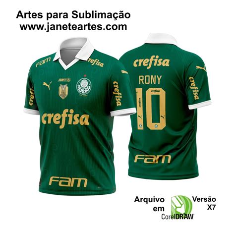 Arte Vetor Camisa Palmeiras Titular 2024 2025