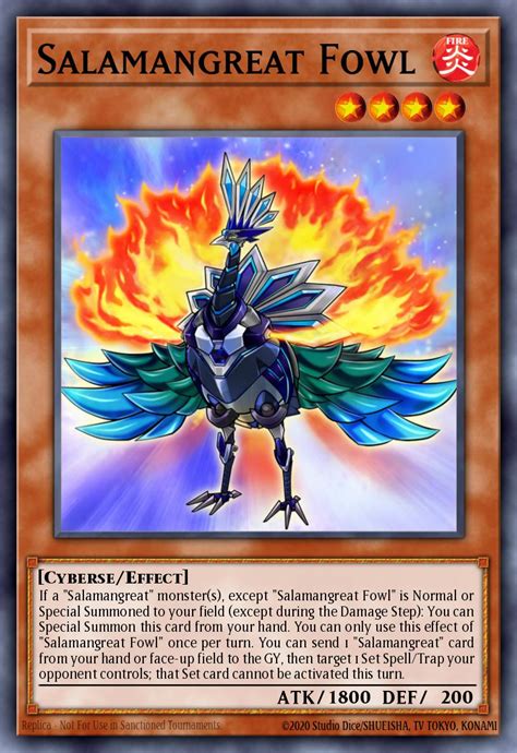 Salamangreat Fowl Yu Gi Oh Card Database Ygoprodeck