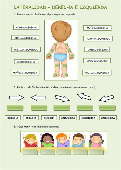 Actividad Online De Lateralidad Y Esquema Corporal Para De Primaria