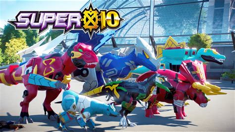 Super 10 Dino Mecha Battle and Rampage - Tyrannus, Trihorn, Spinos ...