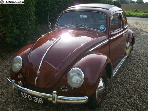 TheSamba VW Classifieds 1959 RHD Garnet Red Golde Ragtop