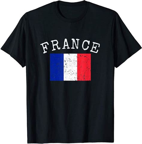 Flag Of France Retro Distressed Vintage French Flag T Shirt In 2020